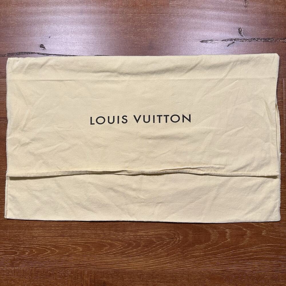 Louis Vuitton Envelope Dust Bag 22"x13.5 Beige Cover Protector Clutch Purse Gift